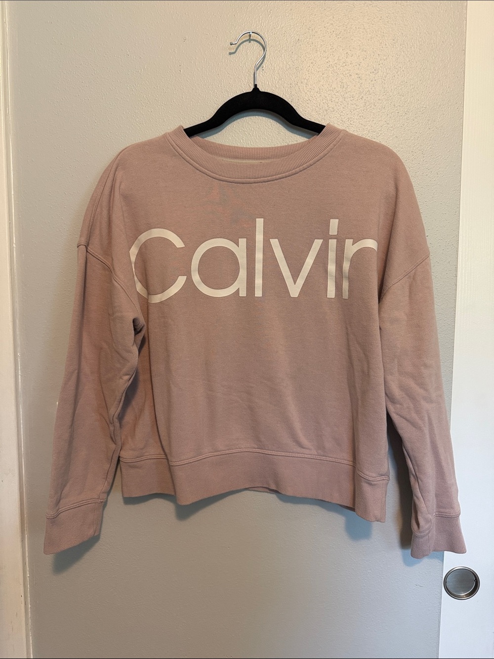 Calvin Klein Dusty Pink Logo Crewneck Sweatshirt